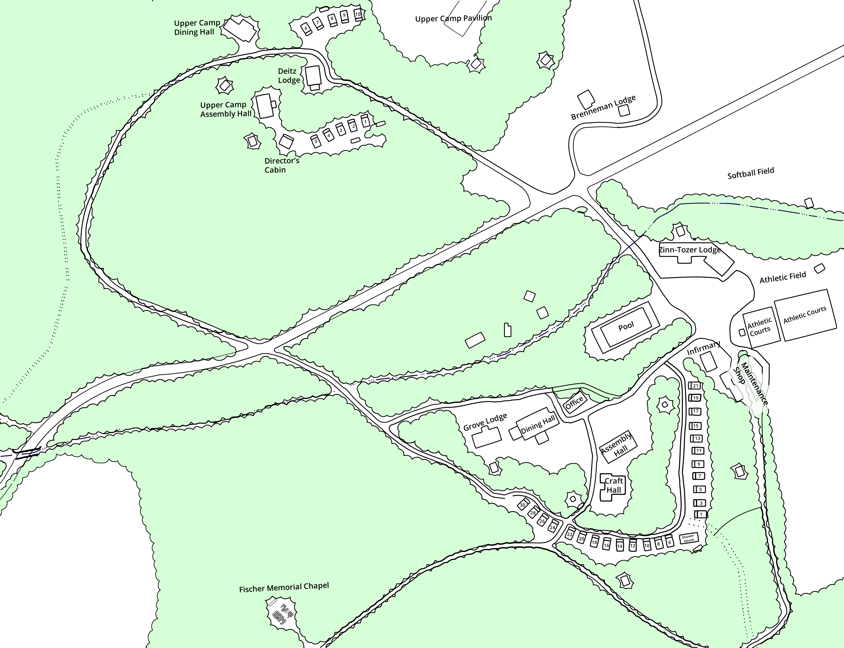 Nawakwa Site Map | The Lutheran Camping Corporation of Central Pennsylvania